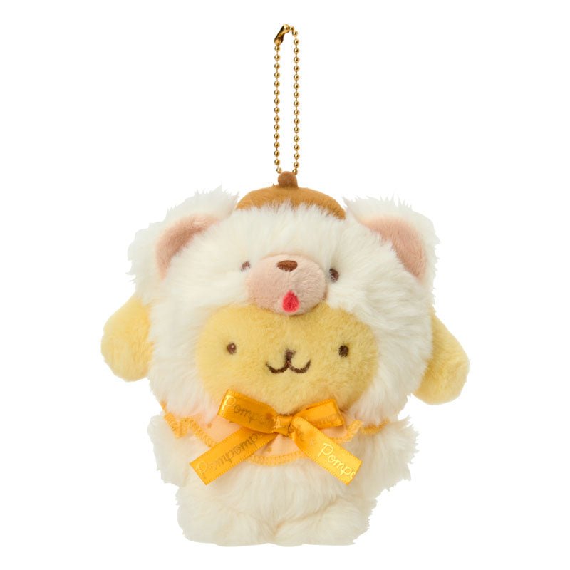 [POMPOMPURIN] "Sanrio Fluffy Doll" Plush Keychain - Rosey’s Kawaii Shop