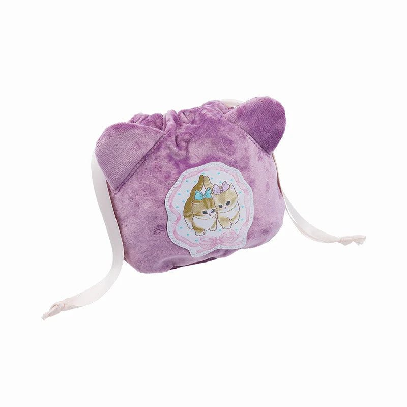 [PURPLE] "Mofusand Car Ear" Drawstring Bag - Rosey’s Kawaii Shop