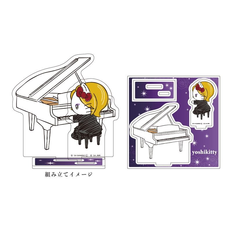 [PURPLE] "Yoshikitty" Acrylic Stand - Rosey’s Kawaii Shop