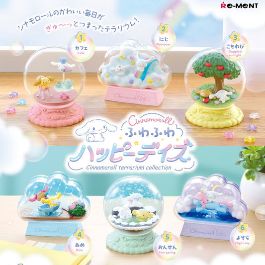 RE - MENT "Cinnamoroll Fluffy Happy Day's Terrarium" Figure Blind Box - Rosey’s Kawaii Shop