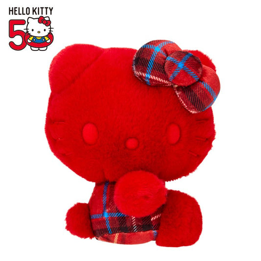 [RED TARTAN] "Limited Hello Kitty 50th Anniversary Shop" Plush - Rosey’s Kawaii Shop