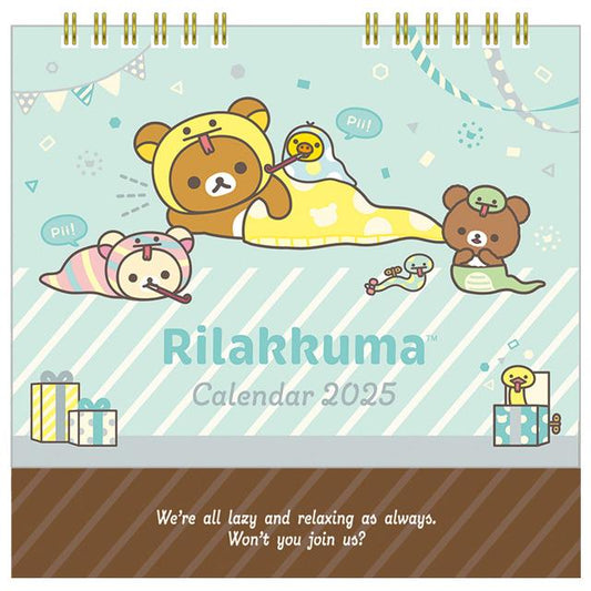 "Rilakkuma 2025 Desk Calendar" [CD39201] - Rosey’s Kawaii Shop