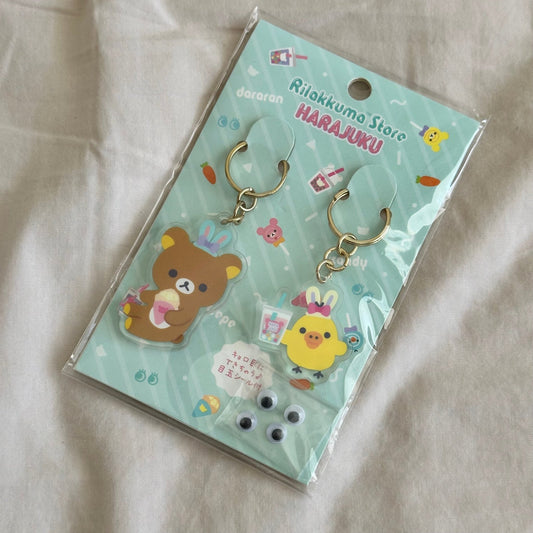 "Rilakkuma Harajuku" Keychain Set - Rosey’s Kawaii Shop