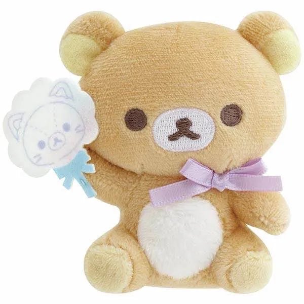 [RILAKKUMA] LIMITED "Korilakkuma Cotton Candy Sky" Tenori Plush - Rosey’s Kawaii Shop