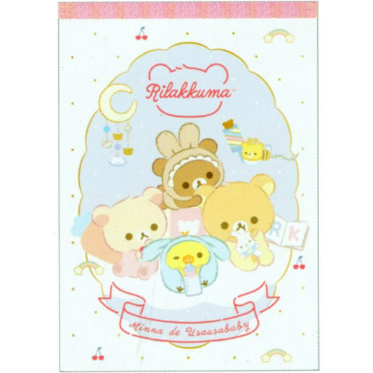 "Rilakkuma Rabbit Baby" A6 Memo Pad - Rosey’s Kawaii Shop