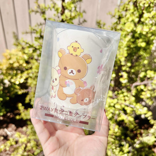 "Rilakkuma Sakura" 2WAY Tumbler - Rosey’s Kawaii Shop