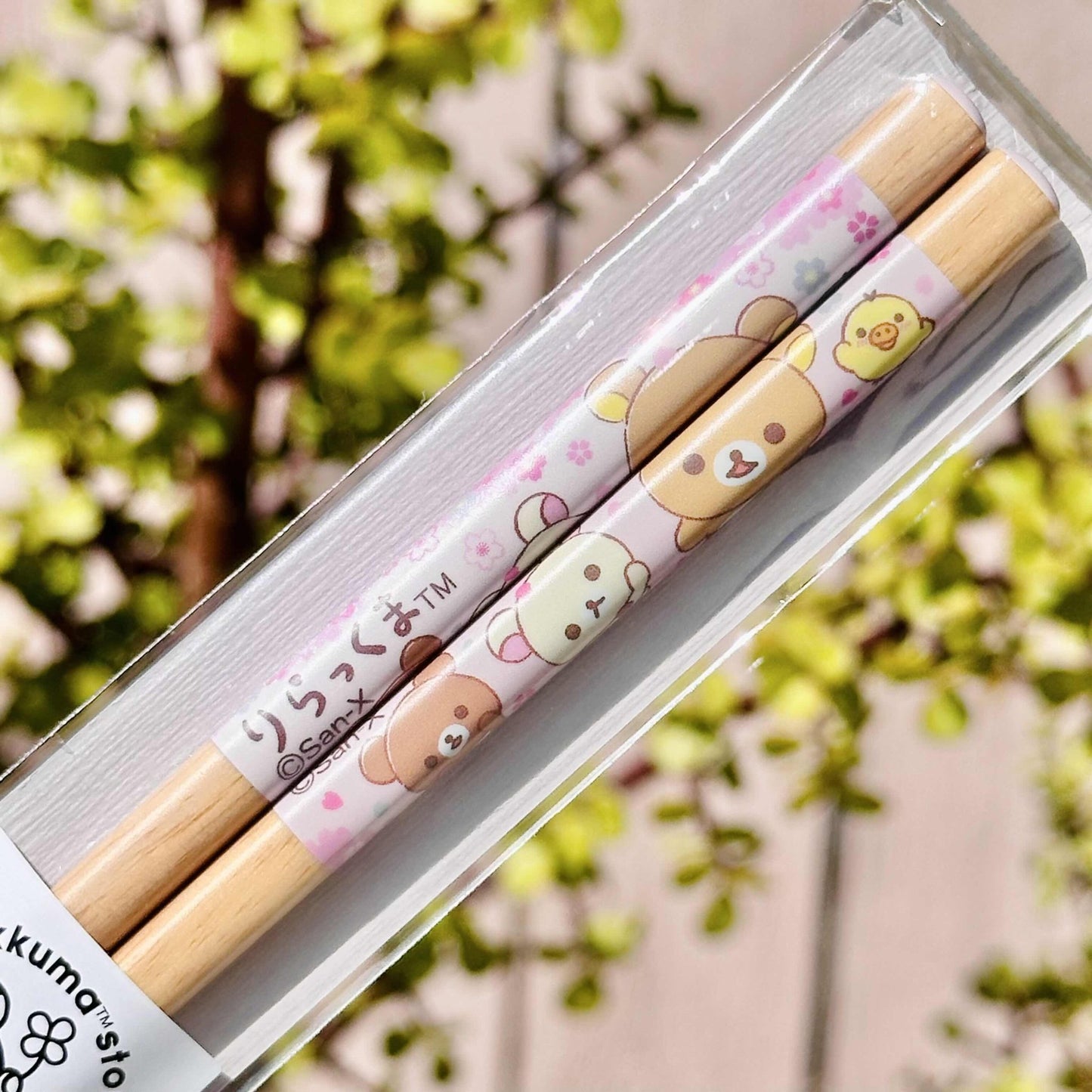 "Rilakkuma Sakura" Chopsticks - Rosey’s Kawaii Shop