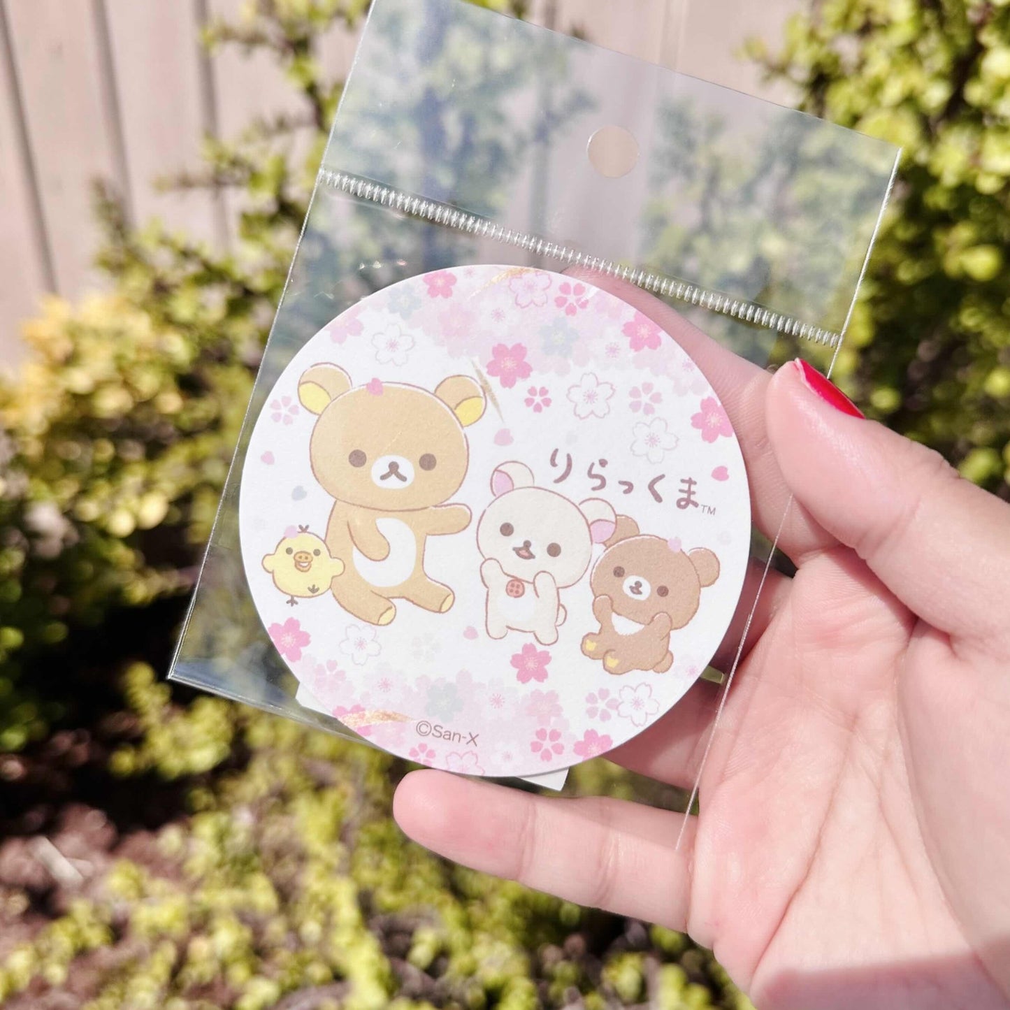 "Rilakkuma Sakura" Die - Cut Sticker - Rosey’s Kawaii Shop