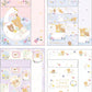 "Rilakkuma Swan & Golden Flower" Letter Set - Rosey’s Kawaii Shop