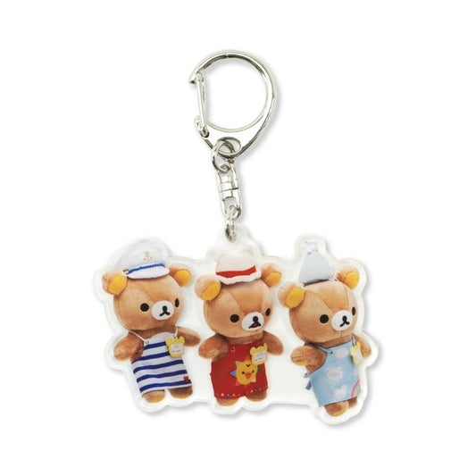 [Sailor, Bear Hat & Star Party Hat] LIMITED "Rilakkuma Store Manager" Acrylic Keychain - Rosey’s Kawaii Shop