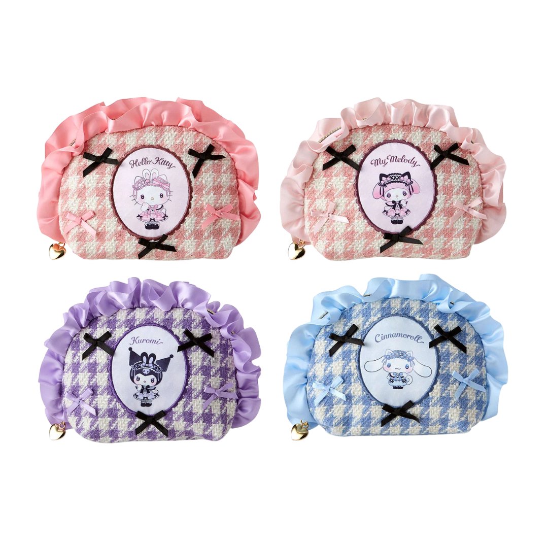 "Sanrio Dream Ribbon" Frill Pouch - Rosey’s Kawaii Shop