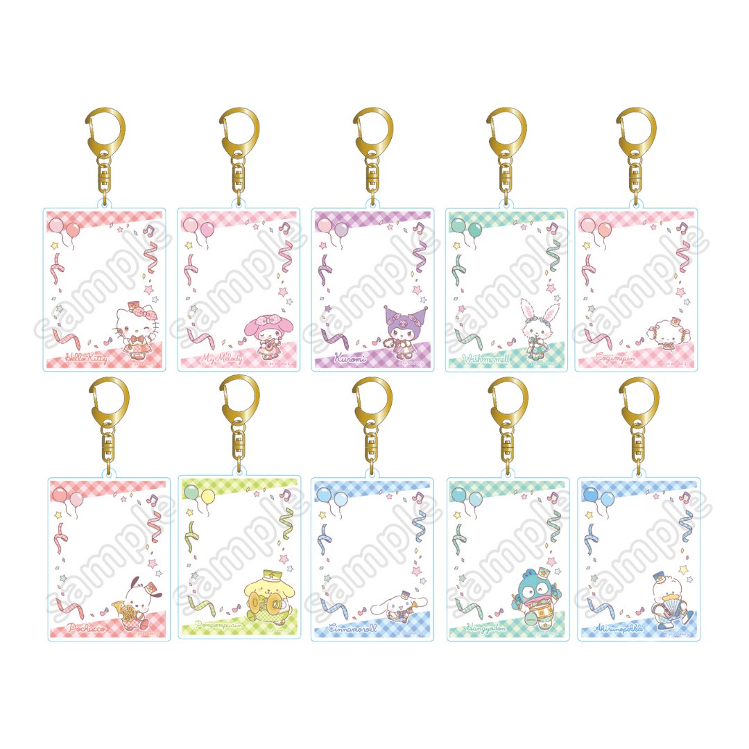 "Sanrio Gingham Parade" Acrylic Keychain - Rosey’s Kawaii Shop