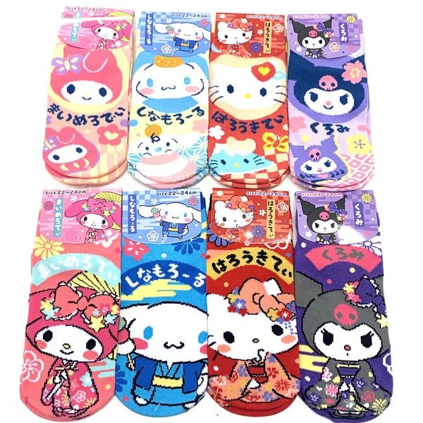 "Sanrio Japanese Style" Ankle Socks - Rosey’s Kawaii Shop