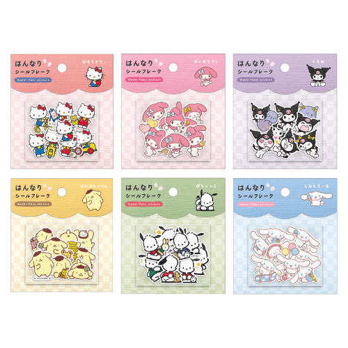 'Sanrio Japanese Style Paper" Sticker Flakes - Rosey’s Kawaii Shop