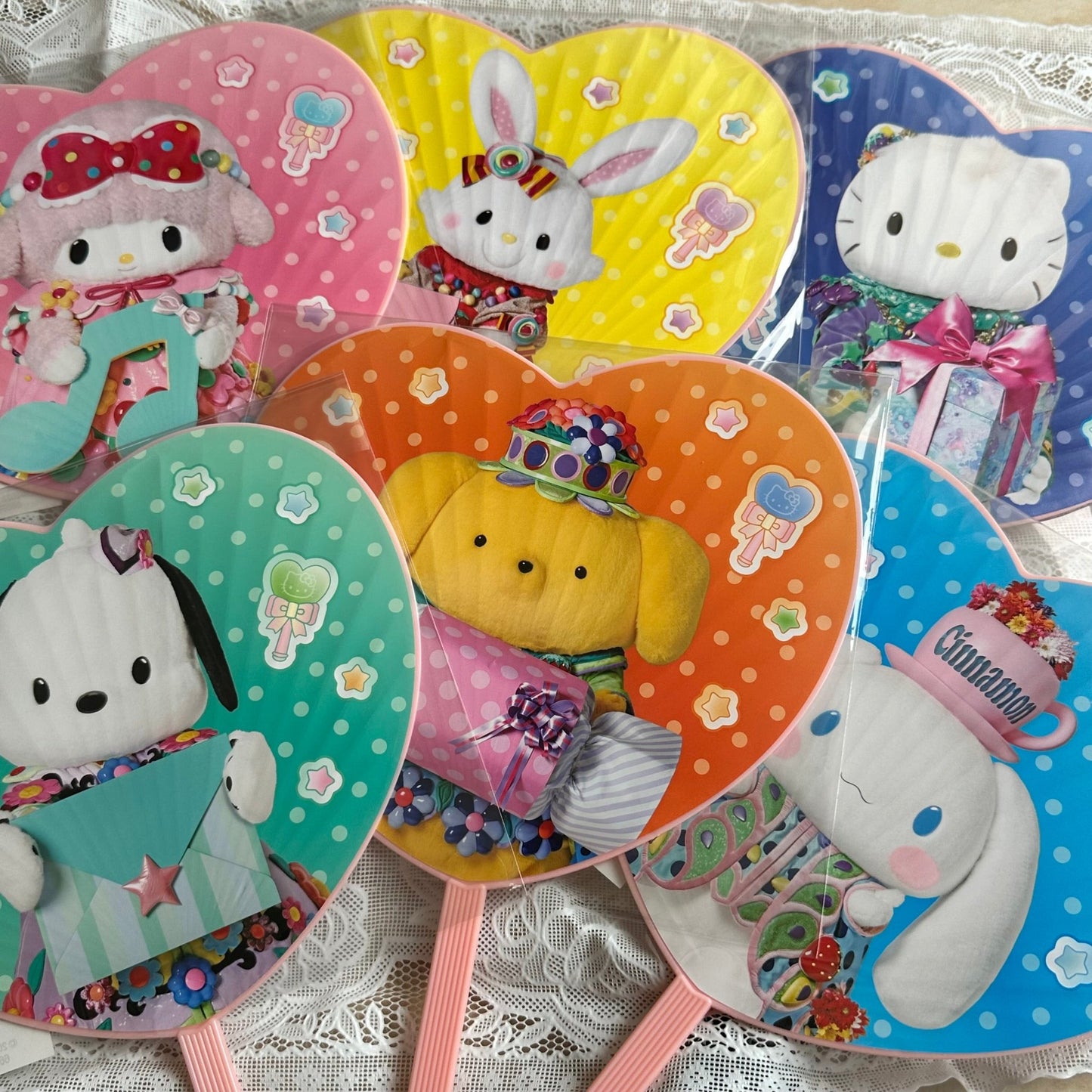 "Sanrio Puroland" Hand Fan - Rosey’s Kawaii Shop