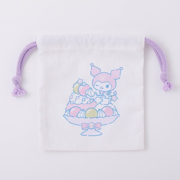 "Sanrio Sparkling Snack Time" Drawstring Bag - Rosey’s Kawaii Shop