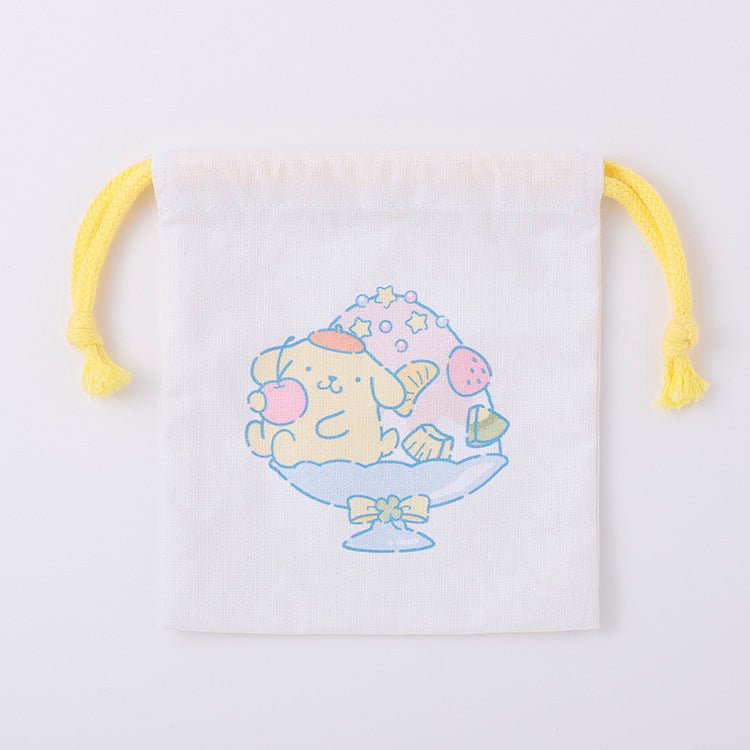 "Sanrio Sparkling Snack Time" Drawstring Bag - Rosey’s Kawaii Shop