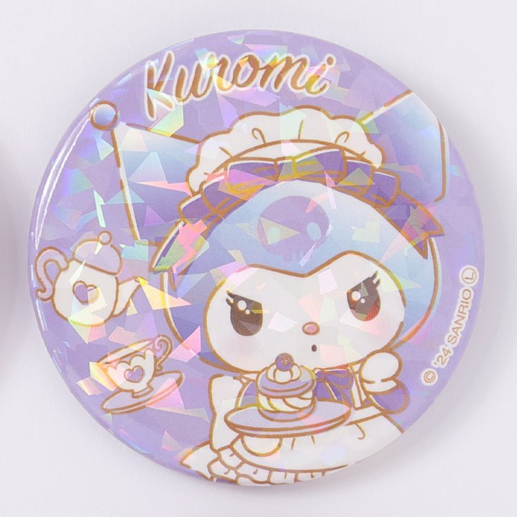 "Sanrio Tea Time" Hologram Can Badge - Rosey’s Kawaii Shop