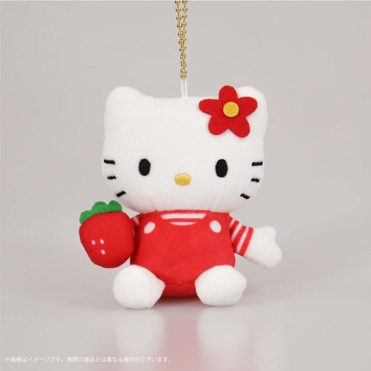 [STRAWBERRY] "Hello Kitty History" Plush Keychain - Rosey’s Kawaii Shop