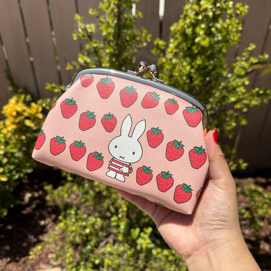 [STRAWBERRY] "Miffy" Clasp Pouch - Rosey’s Kawaii Shop
