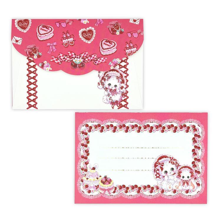 [STRAWBERRY RETRO] "Amenomori Fumika" Letter Set - Rosey’s Kawaii Shop