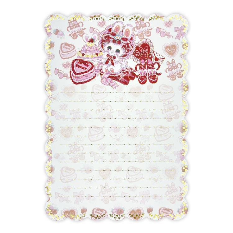 [STRAWBERRY RETRO] "Amenomori Fumika" Letter Set - Rosey’s Kawaii Shop