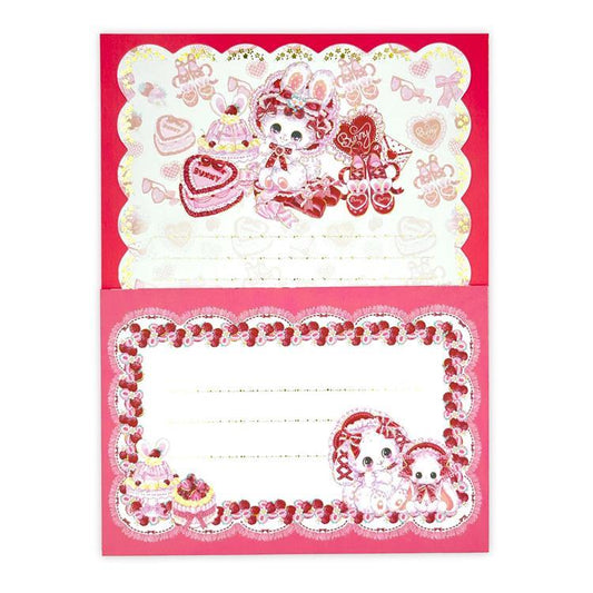 [STRAWBERRY RETRO] "Amenomori Fumika" Letter Set - Rosey’s Kawaii Shop