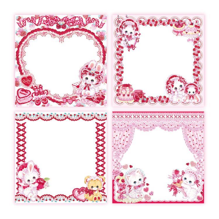 [STRAWBERRY RETRO] "Amenomori Fumika" Memo Pad - Rosey’s Kawaii Shop