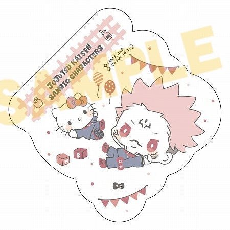 [SUKUNA x HELLO KITTY] "Jujutsu Kaisen x Sanrio" Sticker - Rosey’s Kawaii Shop