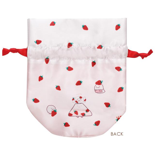 "Sumikko Gurashi x Sakuma Strawberry Milk Candy" Drawstring - Rosey’s Kawaii Shop