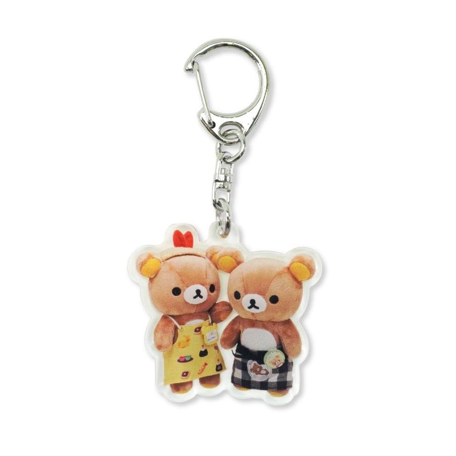 [Tempura & Gingham Apron] LIMITED "Rilakkuma Store Manager" Acrylic Keychain - Rosey’s Kawaii Shop