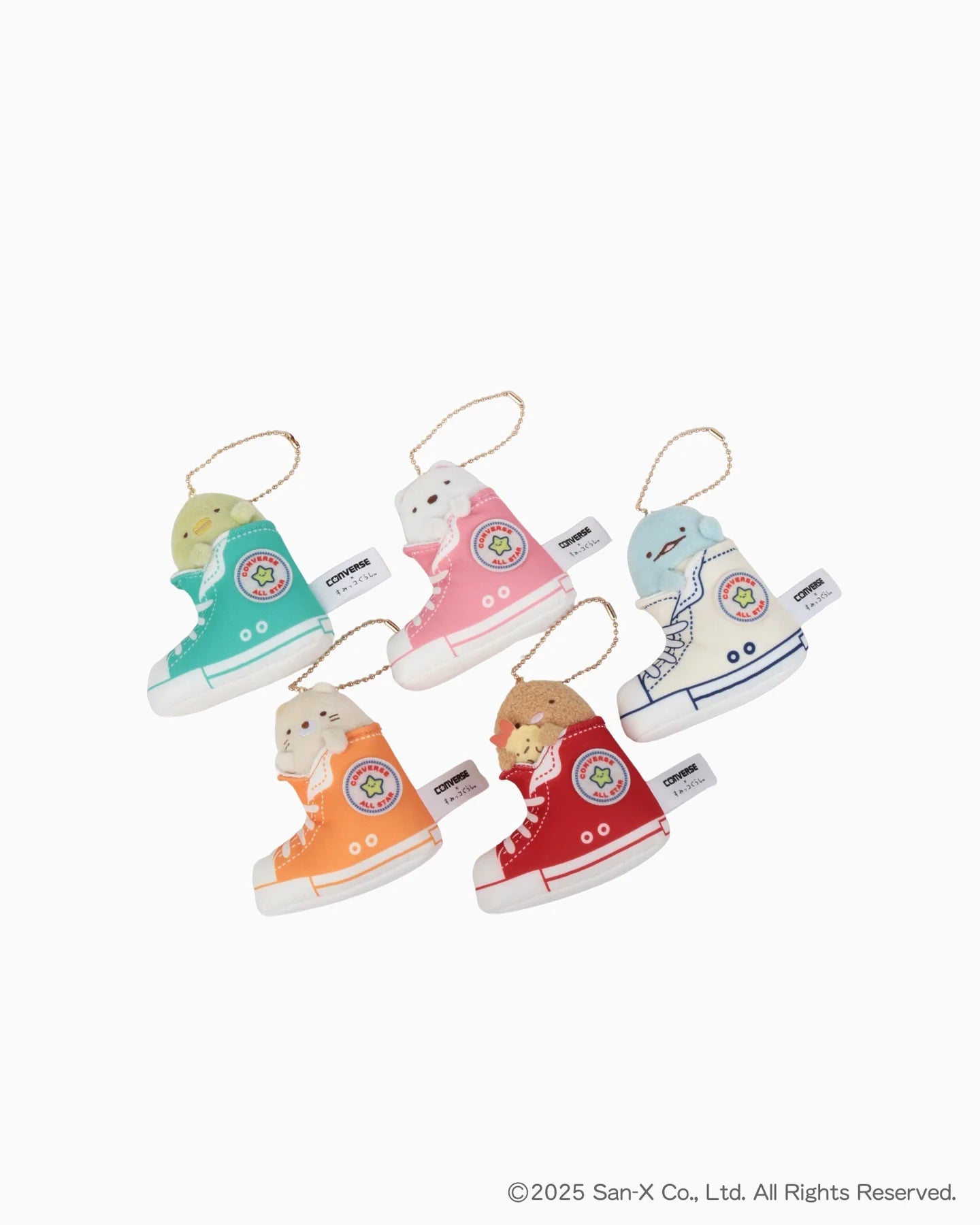 [TOKAGE] "CONVERSE x Sumikko Gurashi" Plush Keychain - Rosey’s Kawaii Shop