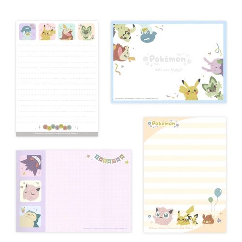 [WHITE] "Pokemon Makes You Happy" A6 Memo Pad - Rosey’s Kawaii Shop