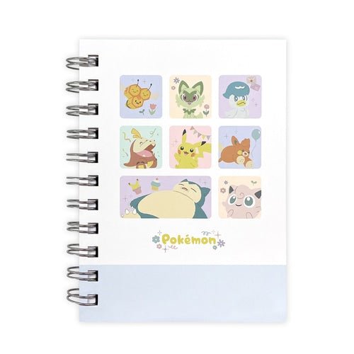 [WHITE] "Pokemon Makes You Happy" A6 Ring Notebook - Rosey’s Kawaii Shop