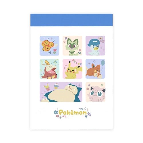 [WHITE] "Pokemon Makes You Happy" Small Memo Pad - Rosey’s Kawaii Shop