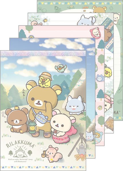 [WHITE] "Rilakkuma Komorebi Camp" A6 Memo Pad - Rosey’s Kawaii Shop