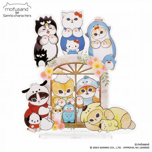 [WINDOW] "Mofusand x Sanrio" 2WAY Acrylic Stand - Rosey’s Kawaii Shop