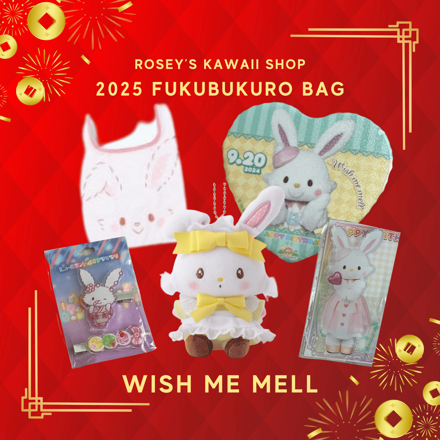 [WISH ME MELL] "2025 Fukubukuro - Lucky Bag" - Rosey’s Kawaii Shop