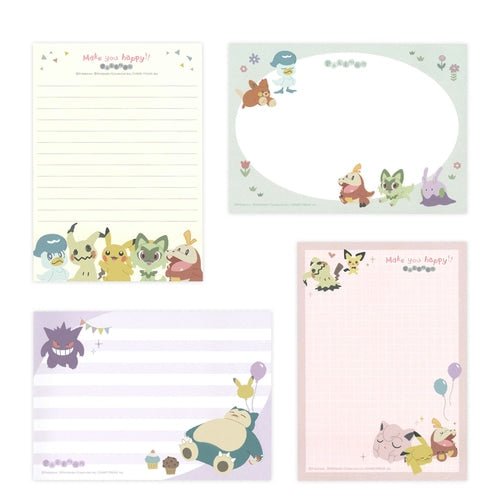 [YELLOW] "Pokemon Makes You Happy" A6 Memo Pad - Rosey’s Kawaii Shop