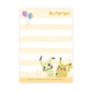 [YELLOW] "Pokemon Makes You Happy" Small Memo Pad - Rosey’s Kawaii Shop