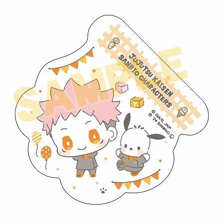 [YUJI x POCHACCO] "Jujutsu Kaisen x Sanrio" Sticker - Rosey’s Kawaii Shop