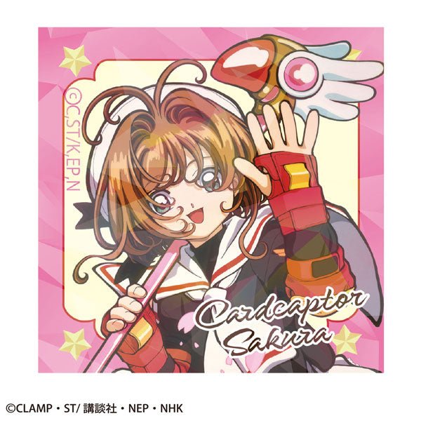[A - Waving] Cardcaptor Sakura Hologram Sticker - Rosey’s Kawaii Shop