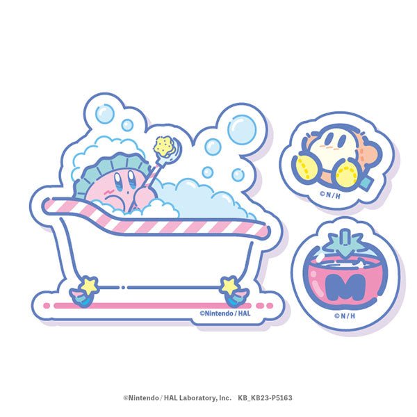 [Bath Time] Kirby "Sweet Dreams" Mini Sticker Set - Rosey’s Kawaii Shop