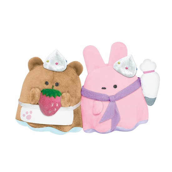 [Bear & Rabbit] "Obakenu Sweets Party" Nico Nui Plush Keychain - Rosey’s Kawaii Shop