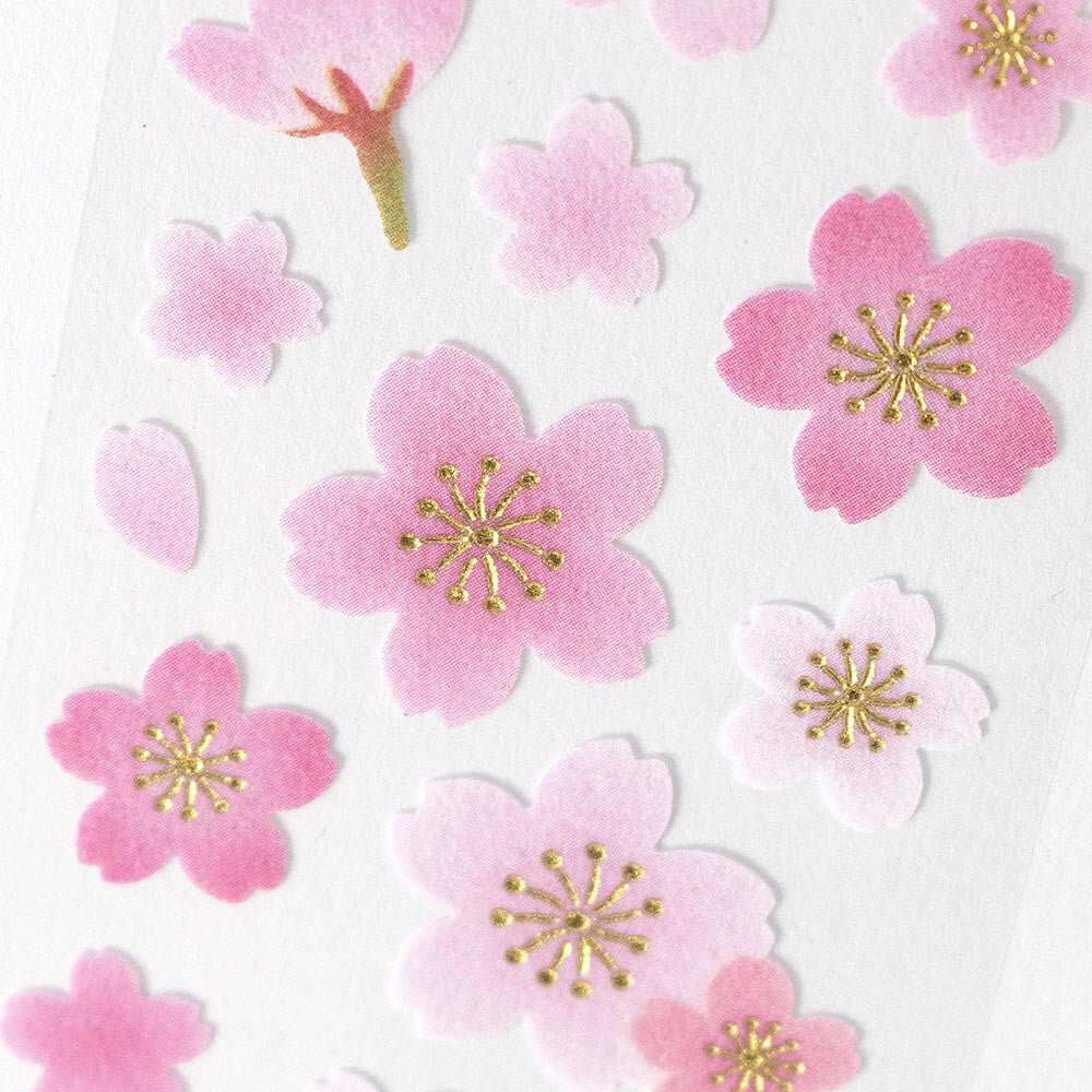 "Cherry Blossom Washi" Sticker Sheet - Rosey’s Kawaii Shop