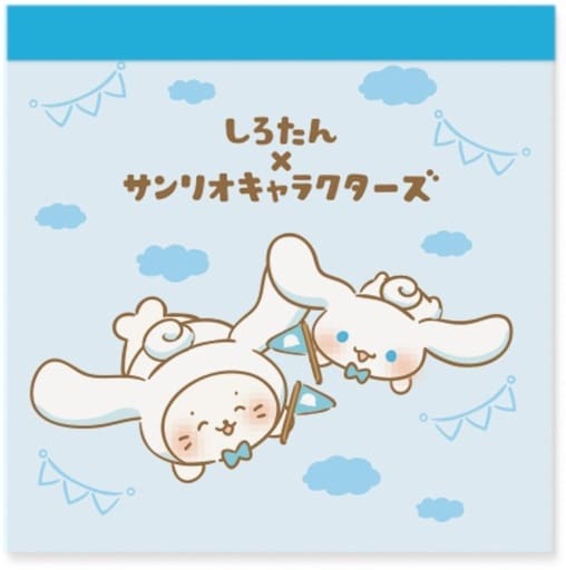 [Cinnamoroll] "Sirotan x Sanrio" Square Memo Pad - Rosey’s Kawaii Shop