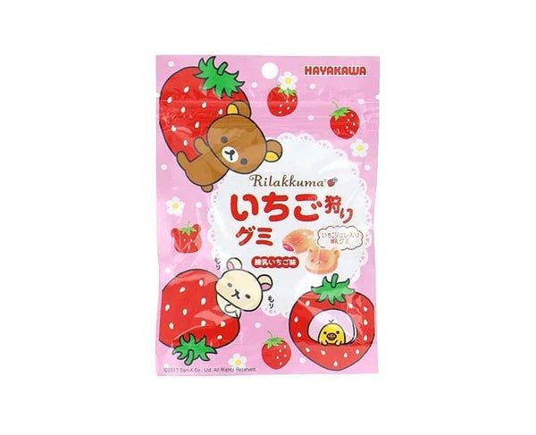 HAYAKAWA Rilakkuma Strawberry Gummies - Rosey’s Kawaii Shop
