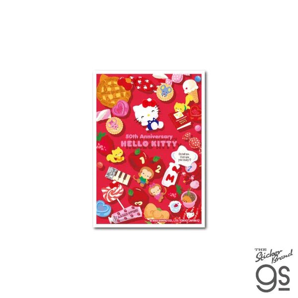 "Hello Kitty 50th Anniversary" Die-Cut Sticker - Rosey’s Kawaii Shop