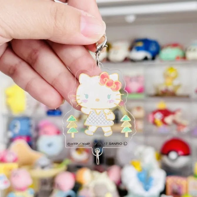 "Hello Kitty Forest Trees" Acrylic Charm - Rosey’s Kawaii Shop