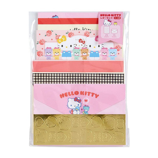 [Hello Kitty] Sanrio "Gold Seal" Letter Set - Rosey’s Kawaii Shop